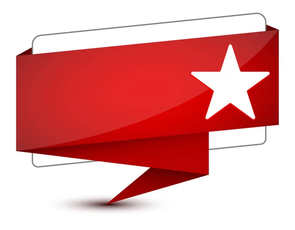 Ikona Hvězdy Izolované Elegantní Červené Značky Abstraktní Ilustrace — Stock fotografie