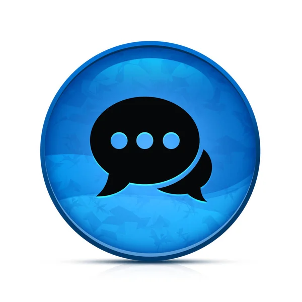 Message Icon Classy Splash Blue Button — Stock Photo, Image