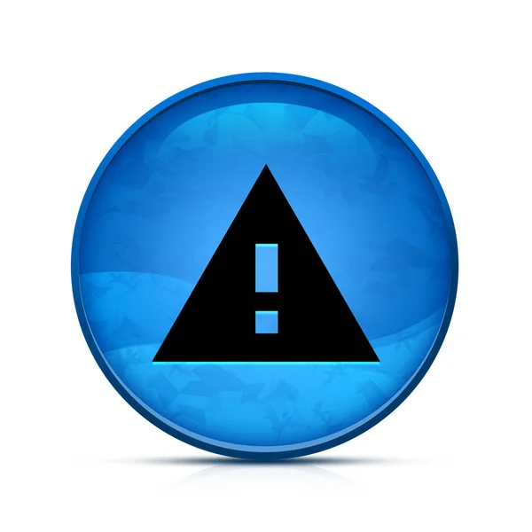 Повідомити Про Піктограму Проблеми Кнопці Синього Круга — стокове фото