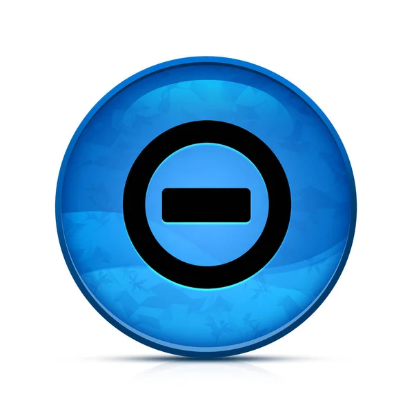 漂亮的水花蓝色圆形按钮上的Error图标 — 图库照片