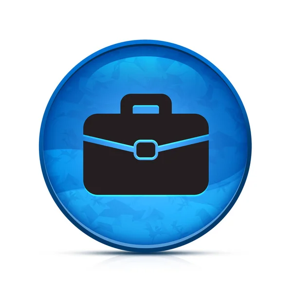 Ikona Office Bag Klasycznym Niebieskim Okrągłym Przycisku — Zdjęcie stockowe