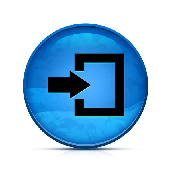 Přihlašovací Ikona Nóbl Splash Blue Button — Stock fotografie