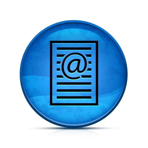 Ηλεκτρονικό Ταχυδρομείο Εικονίδιο Σελίδας Διεύθυνση Στην Αριστοκρατική Βουτιά Μπλε Στρογγυλό — Φωτογραφία Αρχείου
