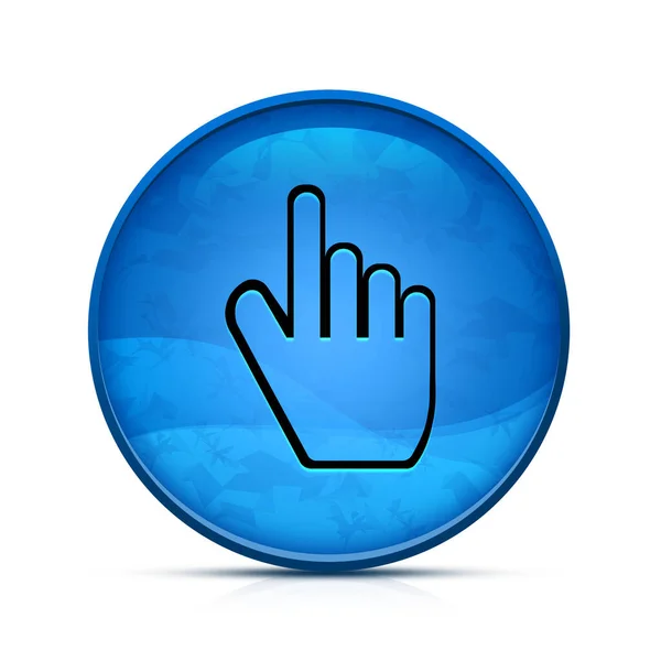 Ícone Dicas Botão Redondo Azul Respingo Elegante — Fotografia de Stock