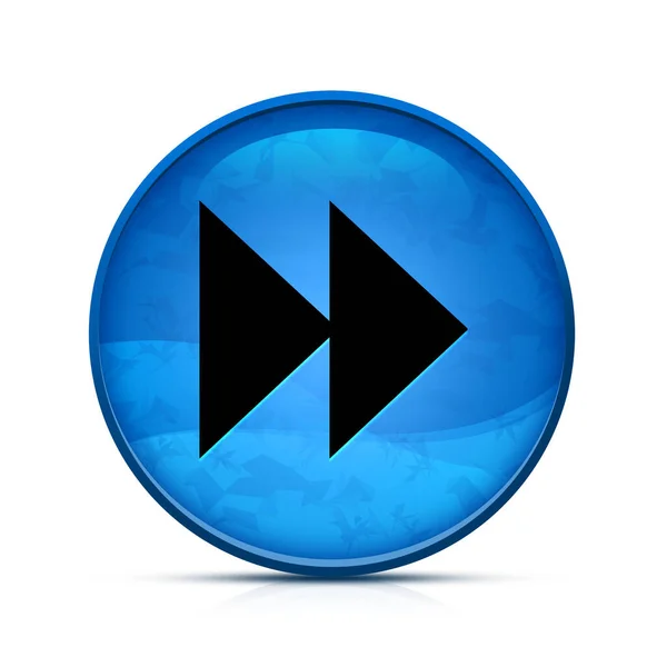 Jump Forward Icon Classy Splash Blue Button — Stock Photo, Image