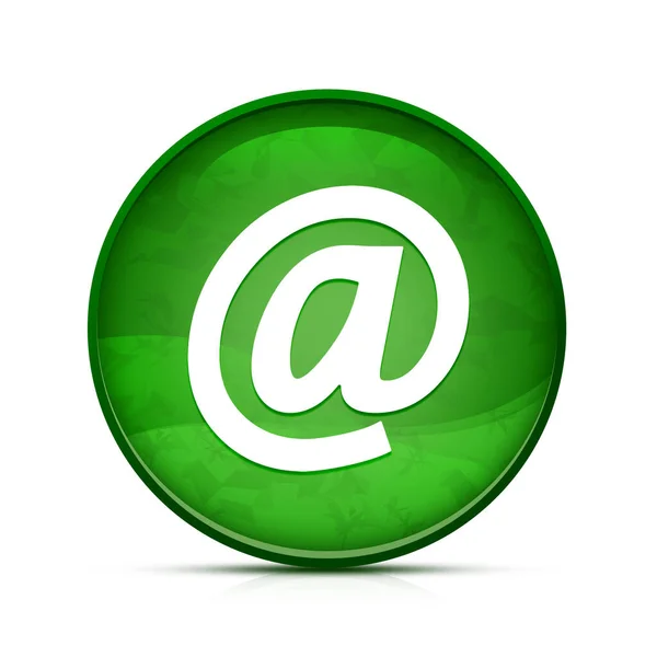 Emaill Address Icon Classy Splash Green Button — Stock Photo, Image