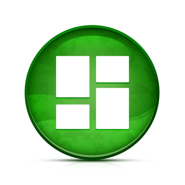 Иконка Приборной Панели Стильной Зеленой Кнопке — стоковое фото