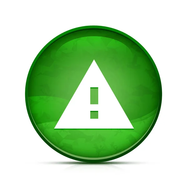 Повідомити Про Піктограму Проблеми Класі Зеленої Круглої Кнопки — стокове фото