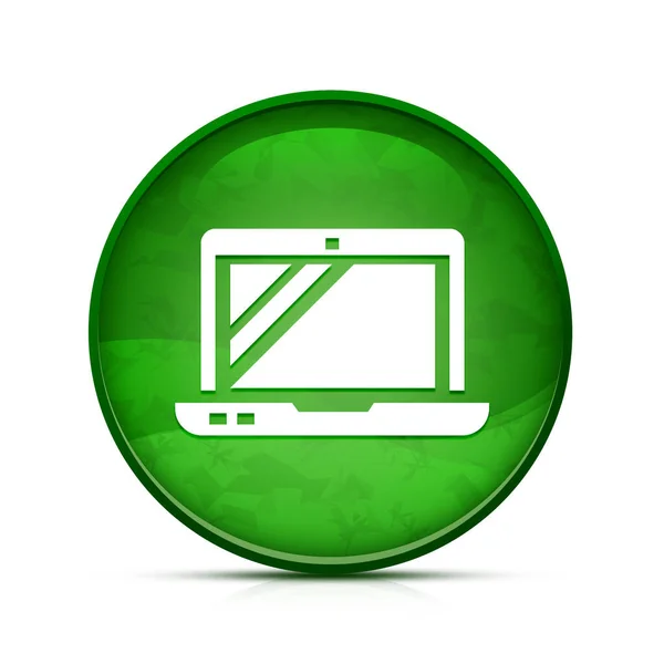 Klas Sıçrama Yeşil Yuvarlak Düğmedeki Teknik Beceri Simgesi — Stok fotoğraf