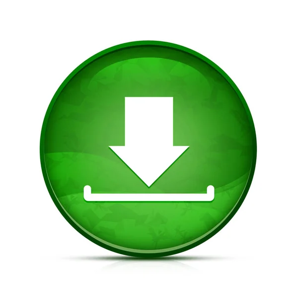 Pobierz Ikonę Klasyczny Splash Zielony Okrągły Przycisk — Zdjęcie stockowe
