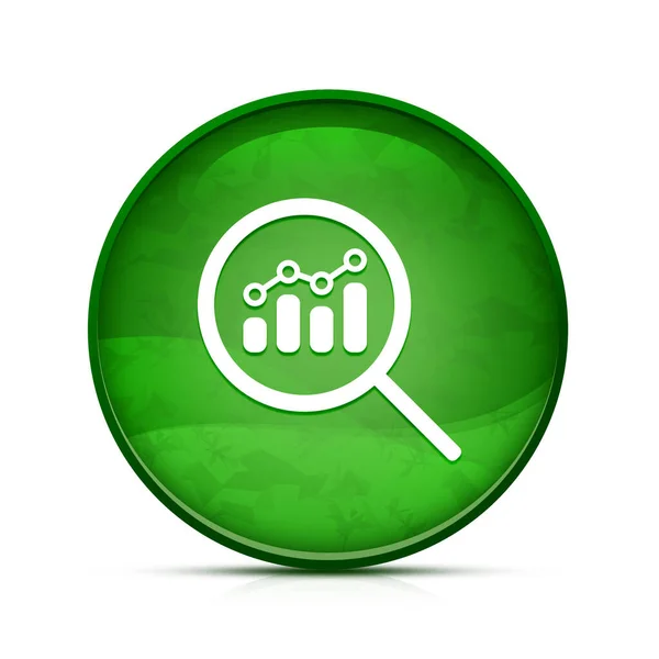 Zobacz Analitykę Finansową Lub Ikonę Badań Metrycznych Klasycznym Splash Zielony — Zdjęcie stockowe