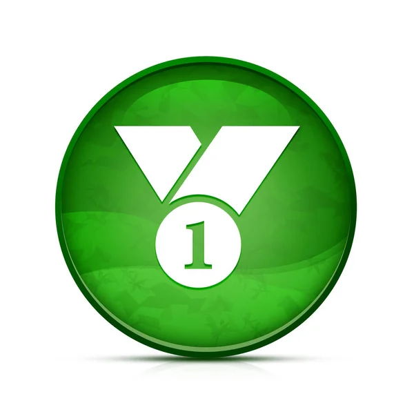 Ikona Numer Klasycznym Zielonym Okrągłym Przycisku — Zdjęcie stockowe