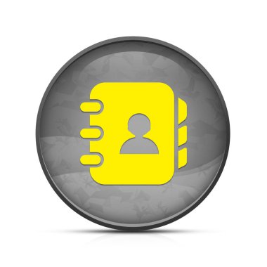 Klas sıçrama üzerine kişi kitabı simgesi siyah yuvarlak tuş