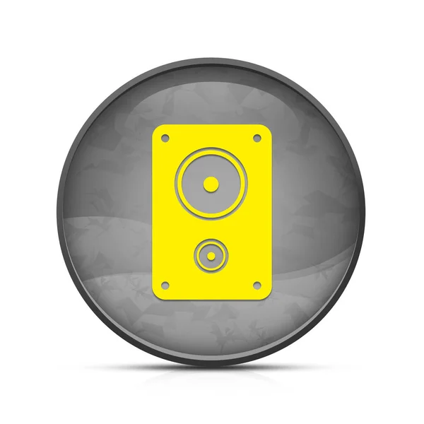 上品なスプラッシュ黒丸ボタンのステレオアイコン — ストック写真