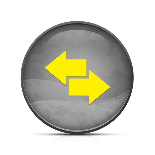 Ikona Transferu Klasycznym Czarnym Okrągłym Przycisku — Zdjęcie stockowe