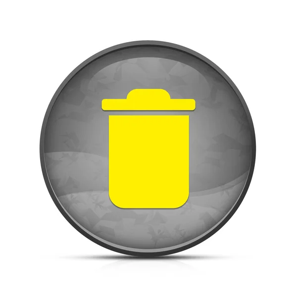 Delete Icon Classy Splash Black Button — Stock Photo, Image
