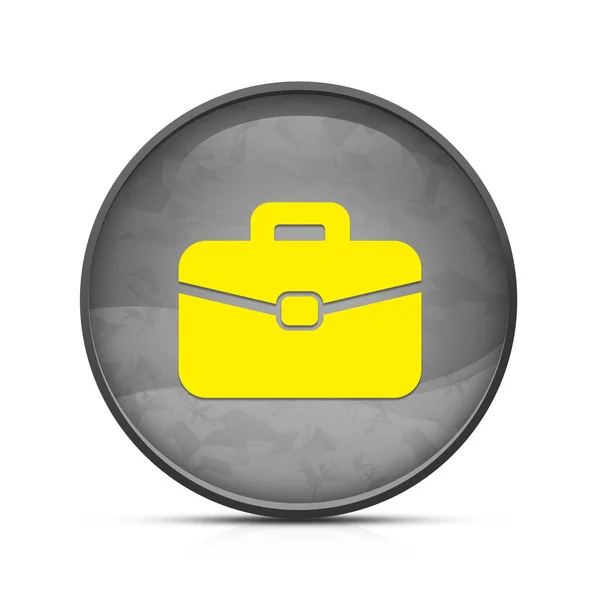 Office Bag Ikona Klasyczny Splash Czarny Okrągły Przycisk — Zdjęcie stockowe
