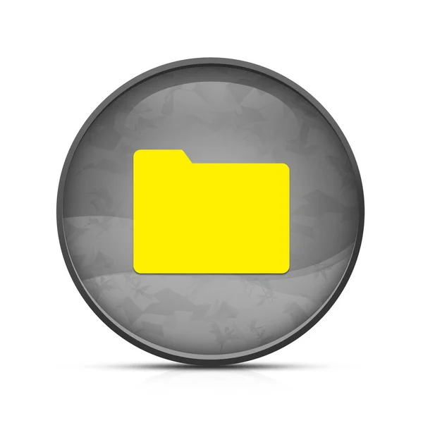 上品なスプラッシュ黒丸ボタンのフォルダアイコン — ストック写真