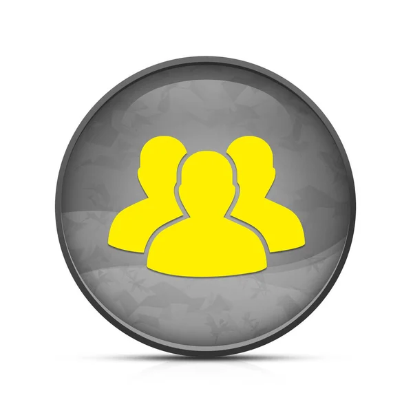 Иконка Группы Пользователей Классической Кнопке Затемнения — стоковое фото