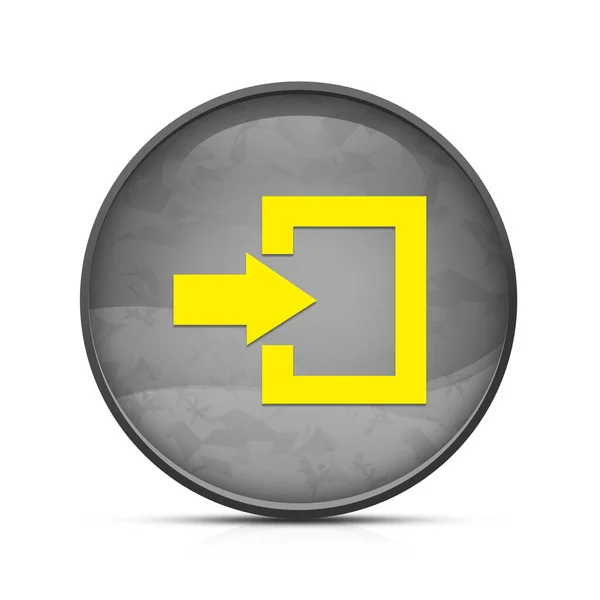 Login Icon Classy Splash Black Button — Stock Photo, Image