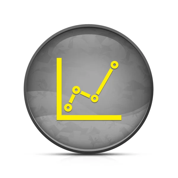 Wykres Ikona Klasyczny Splash Czarny Okrągły Przycisk — Zdjęcie stockowe
