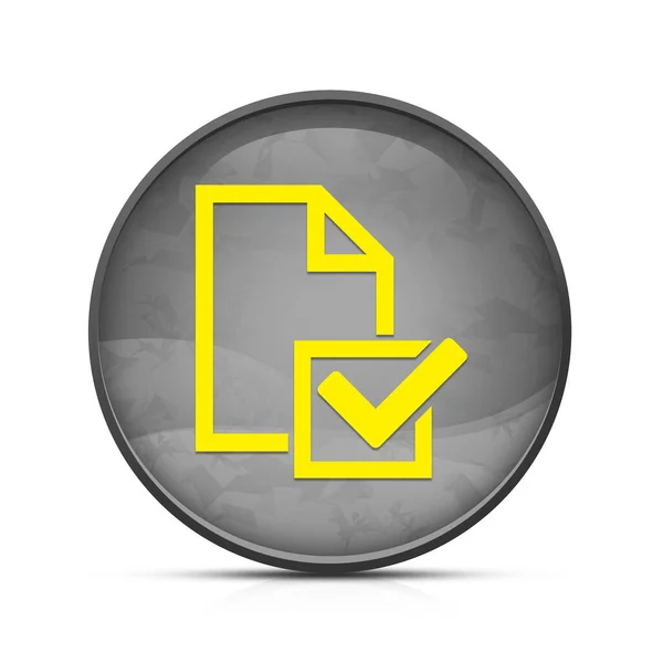 Survey Checklist Icon Icon Classy Splash Black Button — Stock Photo, Image