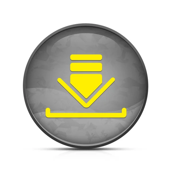 인기있는 라운드 버튼에 다운로드 아이콘 — 스톡 사진