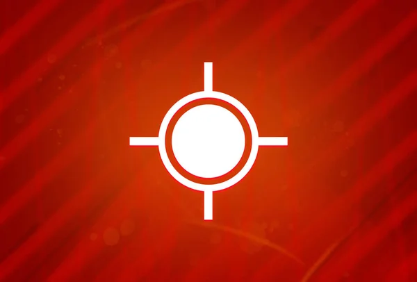 Standort Symbol Isoliert Auf Abstrakten Roten Farbverlauf Vergrößerung Hintergrund Illustration — Stockfoto