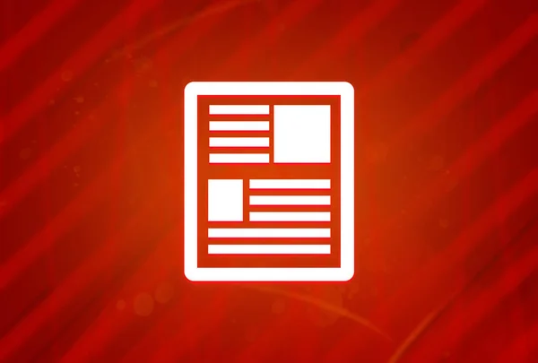 News Icon Isolated Abstract Red Gradient Magnificence Background Illustration Design — Stock Photo, Image