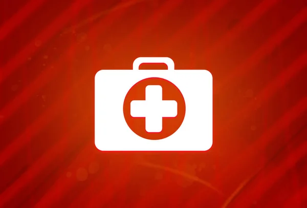 Medycyna Bag Ikona Izolowane Abstrakcyjny Czerwony Gradient Magnificence Tło Ilustracja — Zdjęcie stockowe