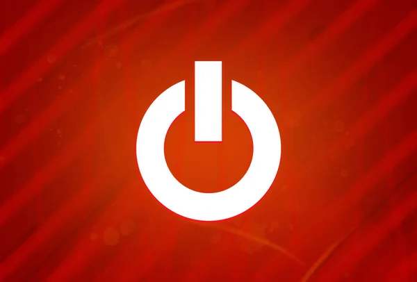 Silnik Start Ikona Izolowane Abstrakcyjnym Czerwonym Gradientu Świetności Tło Ilustracja — Zdjęcie stockowe