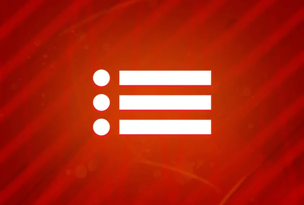Liste Symbol Isoliert Auf Abstrakten Roten Farbverlauf Vergrößerung Hintergrund Illustration — Stockfoto