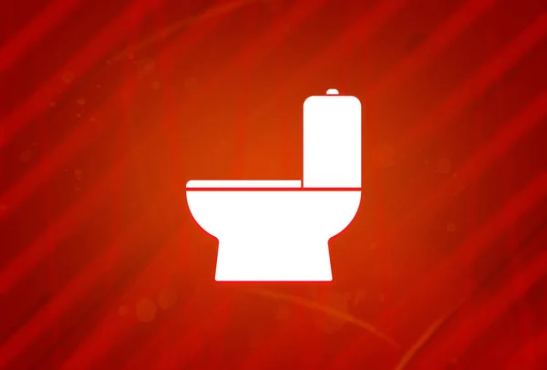 Toaleta Ikona Izolowane Abstrakcyjny Czerwony Gradient Świetności Tło Ilustracja Projekt — Zdjęcie stockowe