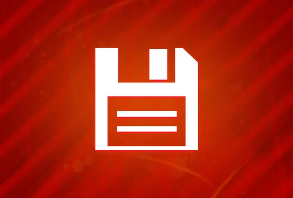 Disk Symbol Isoliert Auf Abstrakten Roten Farbverlauf Vergrößerung Hintergrund Illustration — Stockfoto