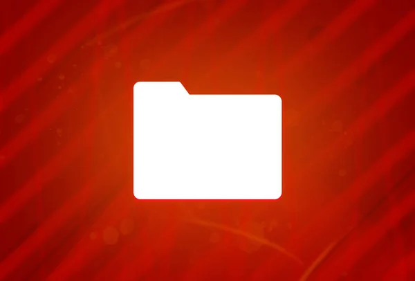 Folder Pictogram Geïsoleerd Abstracte Rode Gradiënt Pracht Achtergrond Illustratie Ontwerp — Stockfoto