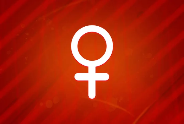 Kvinnliga Tecken Ikon Isolerad Abstrakt Röd Gradient Magnificens Bakgrund Illustration — Stockfoto