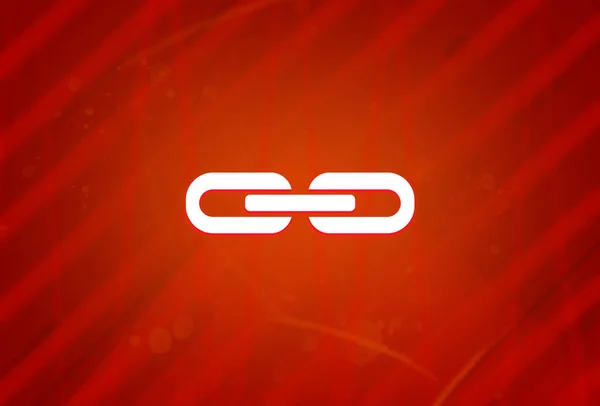 Link Symbol Isoliert Auf Abstrakten Roten Farbverlauf Vergrößerung Hintergrund Illustration — Stockfoto