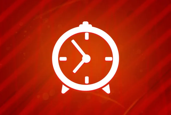 Clock Icon Isolated Abstract Red Gradient Magnificence Background Illustration Design — Stock Photo, Image