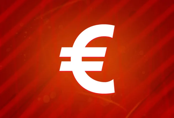 Euro Jel Ikon Elszigetelt Elvont Piros Gradiens Nagyszerűség Háttér Illusztráció — Stock Fotó