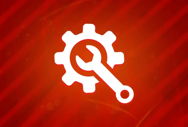 Technical support icon isolated on abstract red gradient magnificence background illustration design