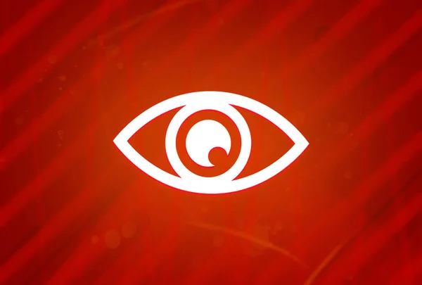 Icona Dell Occhio Isolato Astratto Rosso Gradiente Magnificenza Sfondo Illustrazione — Foto Stock