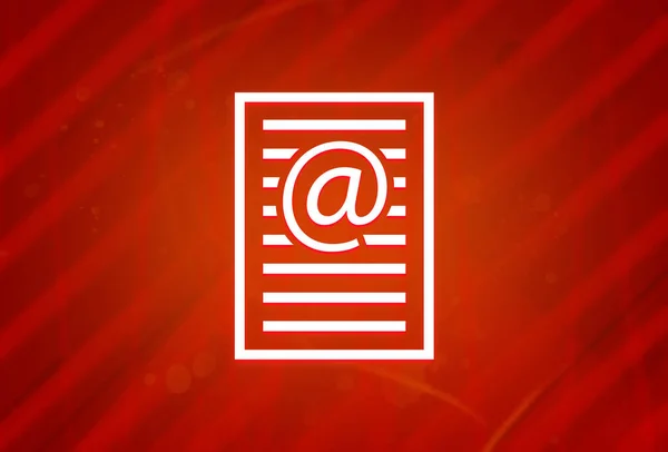 Εικονίδιο Σελίδας Διεύθυνσης Ηλεκτρονικού Ταχυδρομείου Που Απομονώνεται Αφηρημένη Κόκκινη Κλίση — Φωτογραφία Αρχείου