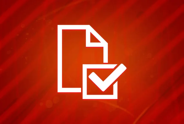 Umfrage Checkliste Symbol Symbol Isoliert Auf Abstrakten Roten Farbverlauf Vergrößerung — Stockfoto