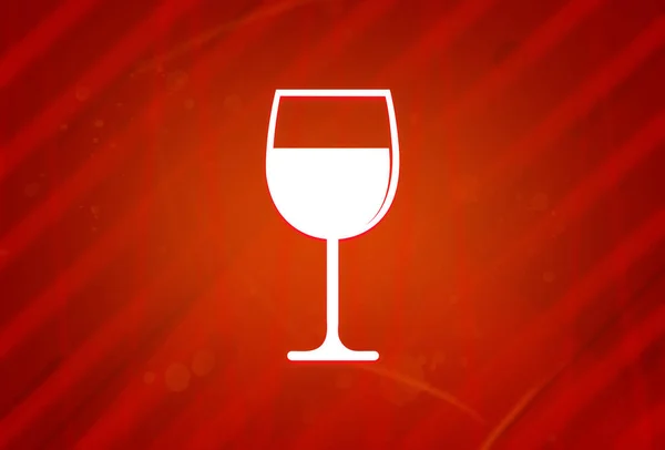Icono Copa Vino Aislado Abstracto Gradiente Rojo Magnificencia Fondo Ilustración — Foto de Stock