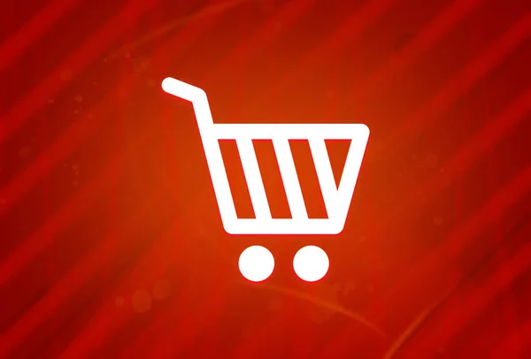 Shopping Cart Icon Isolated Abstract Red Gradient Magnificence Background Illustration — Stock Photo, Image