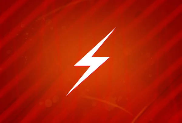 Lightning Ikon Elszigetelt Elvont Piros Gradiens Nagyszerűség Háttér Illusztráció Tervezés — Stock Fotó