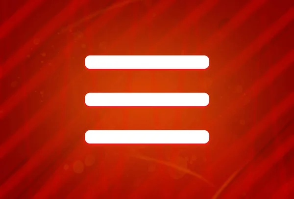 汉堡包菜单栏图标隔离在抽象的红色梯度壮丽的背景图设计上 — 图库照片