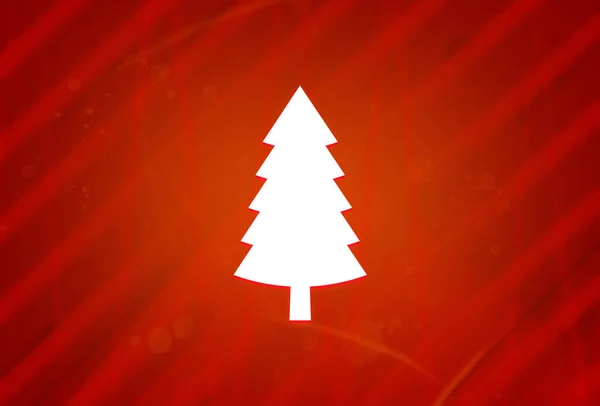 Evergreen Conifer Pine Tree Icon Isolated Abstract Red Gradient Magnificence — Stock Photo, Image