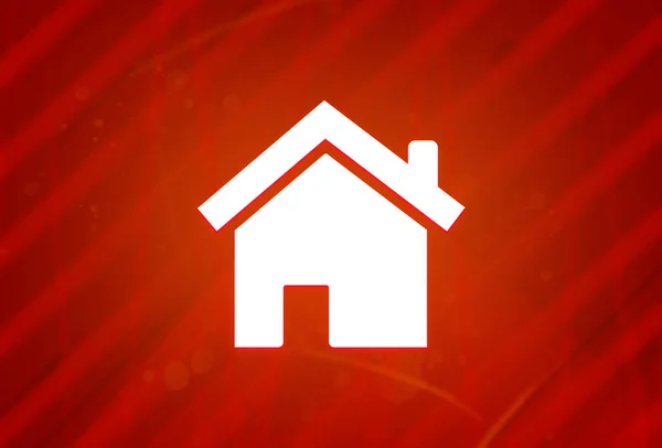 抽象的な赤い勾配の壮大な背景のイラストの設計で隔離されたホームアイコン — ストック写真
