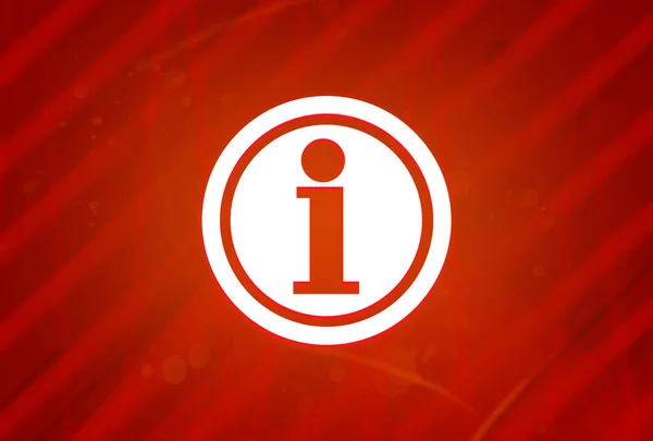Info Symbol Isoliert Auf Abstrakten Roten Farbverlauf Vergrößerung Hintergrund Illustration — Stockfoto